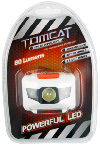 TOMAT 1W SUPER BRIGHT LED HEADLAMP WITH STRAP